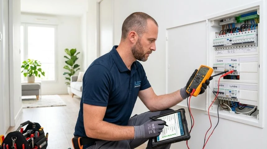 Diagnostic installation électrique et mesures de sécurité – inspection maison par électricien certifié Maison Lévy