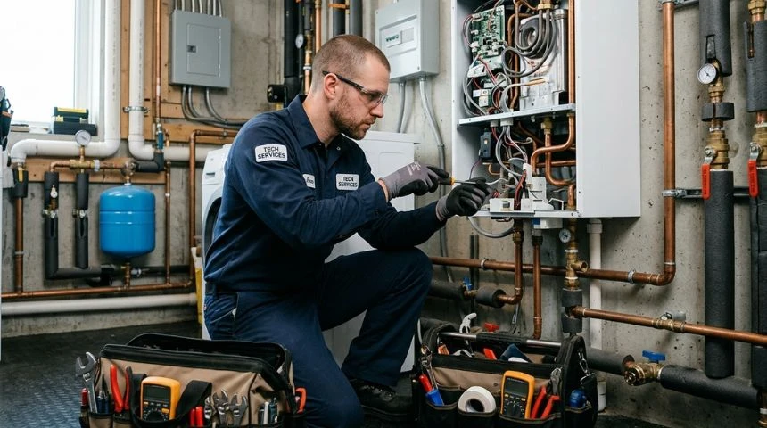 Réparation et entretien chauffe-eau ballon eau chaude par plombier professionnel Maison Lévy