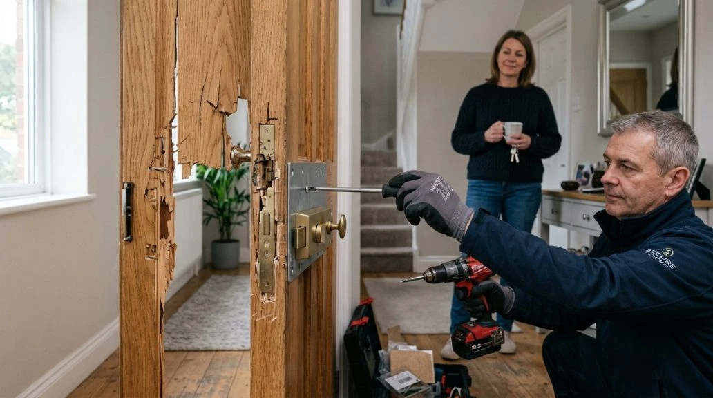 Sécurisation de porte après effraction – réparation serrure et intervention serrurier à domicile Maison Lévy